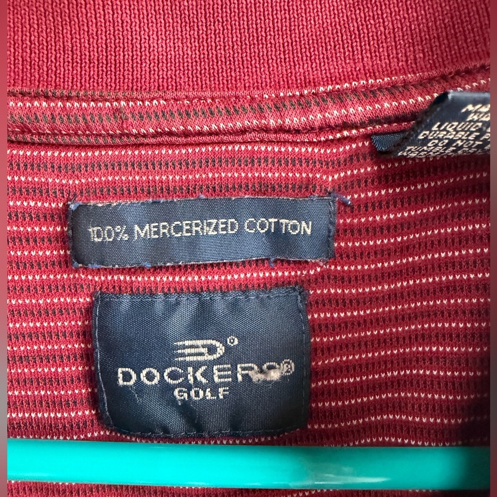 Dockers Men's polo in Deep Burgundy